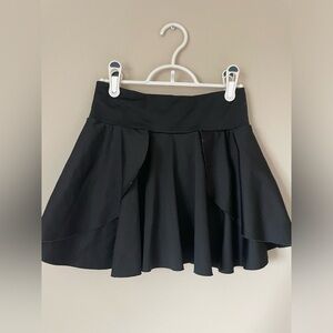 Black Women's mini Skirt with shorts